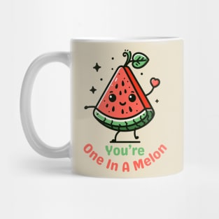 You Are one in a Melon | Cute Watermelon puns for You Are One in a Million Mug